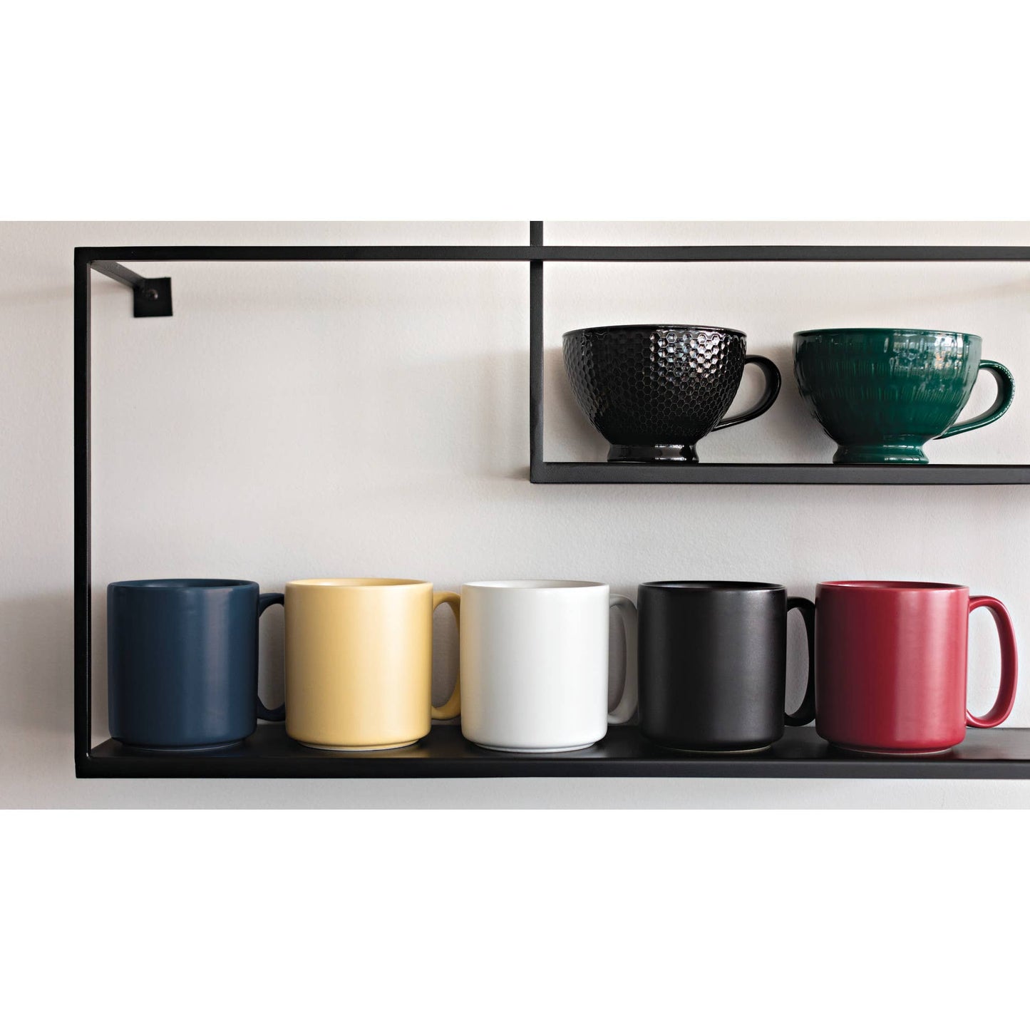 Danica Brands - Black Stamped Latte Mug 14 oz