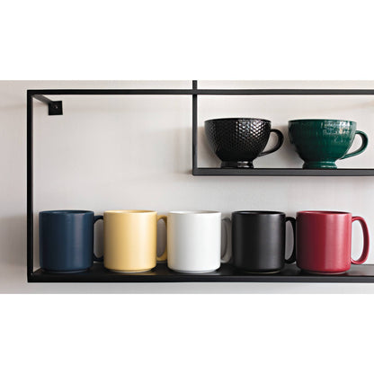 Danica Brands - Black Stamped Latte Mug 14 oz