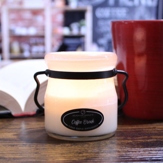 Milkhouse Candle Company - 5 oz Cream Jar Candle: Coffee Break