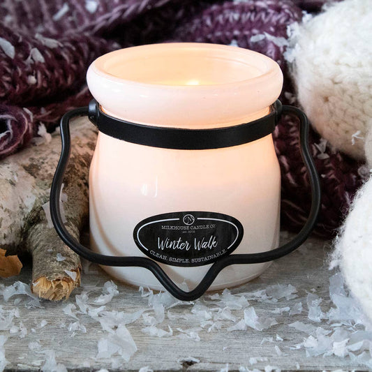 Milkhouse Candle Company - 5 oz Cream Jar Candle: Winter Walk