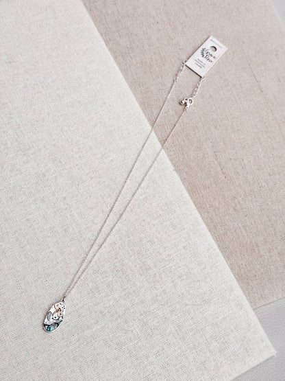 Gracie Rose Designs - Dragonfly Abalone Charm Talisman Medallion Necklace