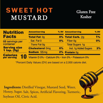 Pilsudski Mustard Co - Sweet Hot Mustard with Honey 12 oz