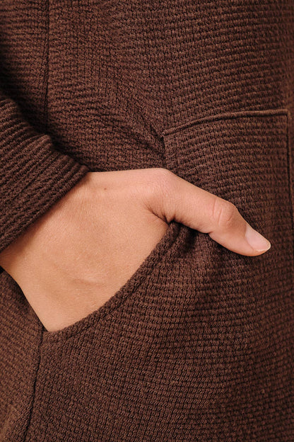 GILLI by Sunday Edition- V NECK LONG SLEEVE ONE BUTTON BLAZER