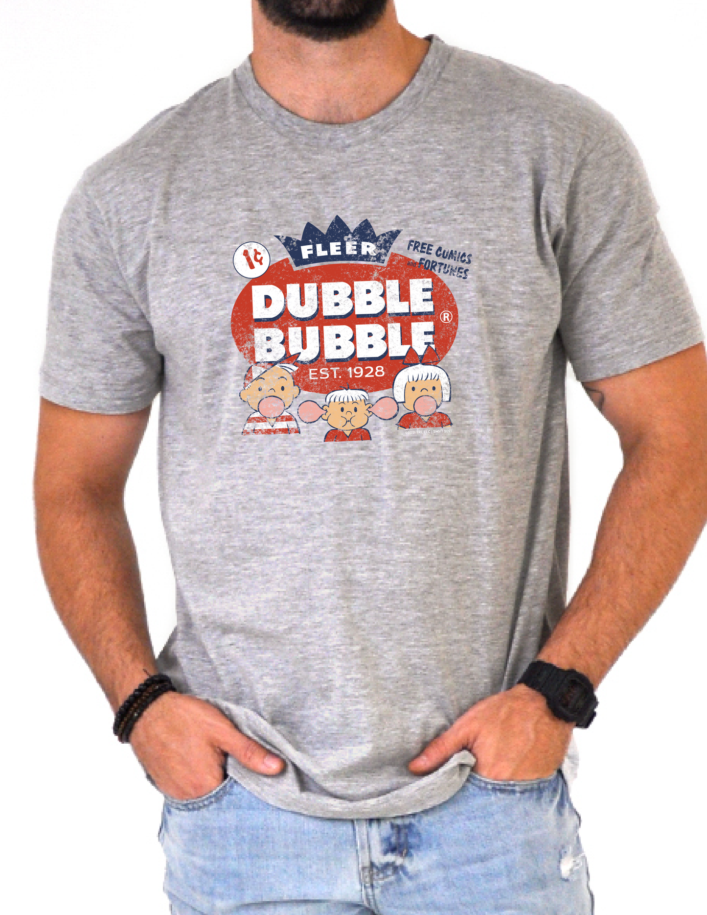 Dubble Bubble Fleer Free Comics & Fortunes Vintage Tee Unisex Fit