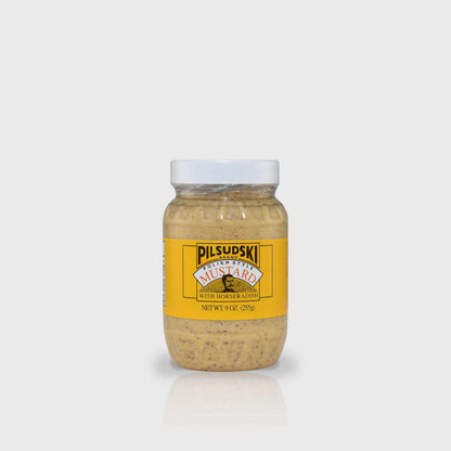 Pilsudski Mustard Co - Polish Style Mustard with Horseradish: 9oz