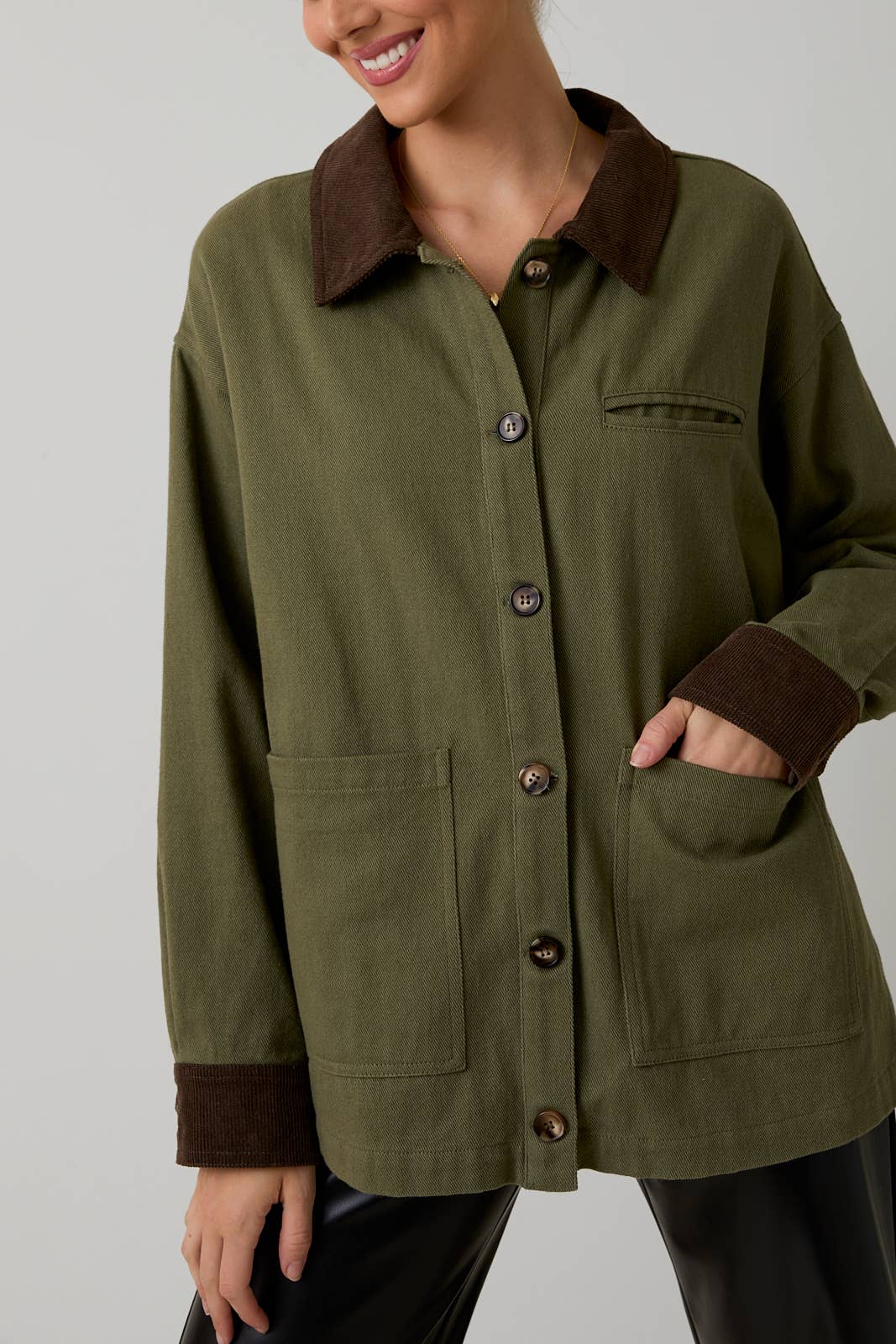 Sunday Edition Olive Barn Jacket