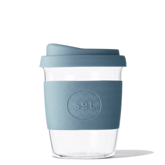 One Less - 8OZ Blue Stone Glass Travel Tumbler from SOL Cups