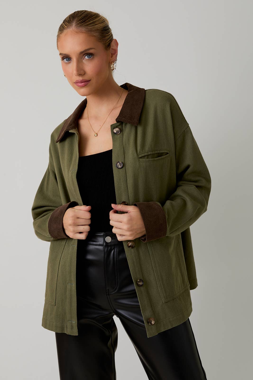 Sunday Edition Olive Barn Jacket
