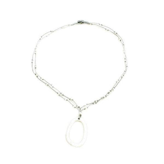 Suzie Blue Canada - Elegant Oval Hoop Necklace