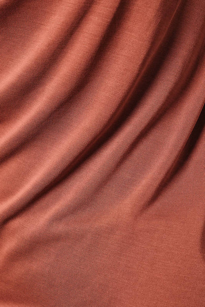 Sunday Edition by LE LIS - WIDE ROUND NECK LONG SLEEVE SHIRRING DETAIL TOP