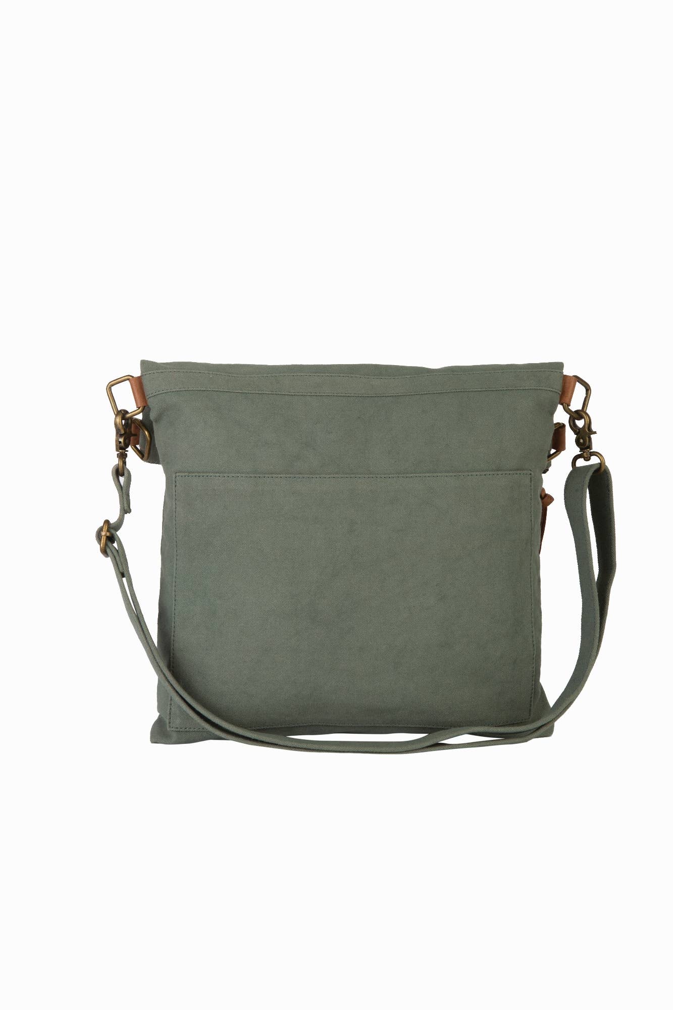 Mona B. - Fold-Over Aegean Up-Cycled Convertible Women's Tote Bag