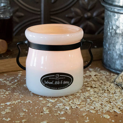 Milkhouse Candle Company - 5 oz Cream Jar Candle: Oatmeal, Milk & Honey