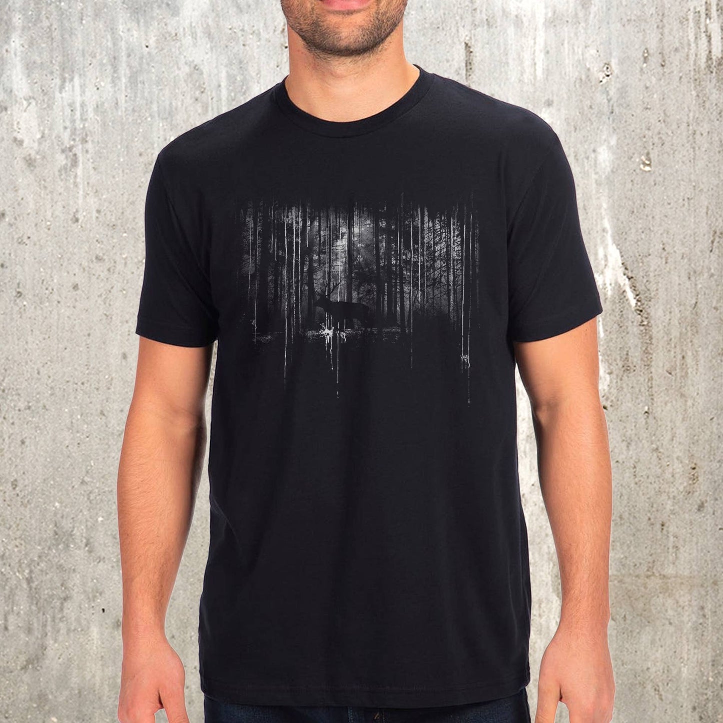 Black Lantern Forest Drip Men's T-Shirt