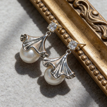 Aurea Jewelry - Ballet Skirt Pearl Drop Earrings