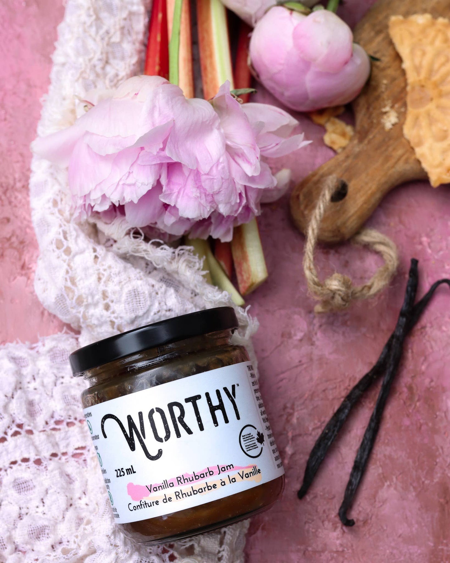 Worthy - Vanilla Rhubarb Jam