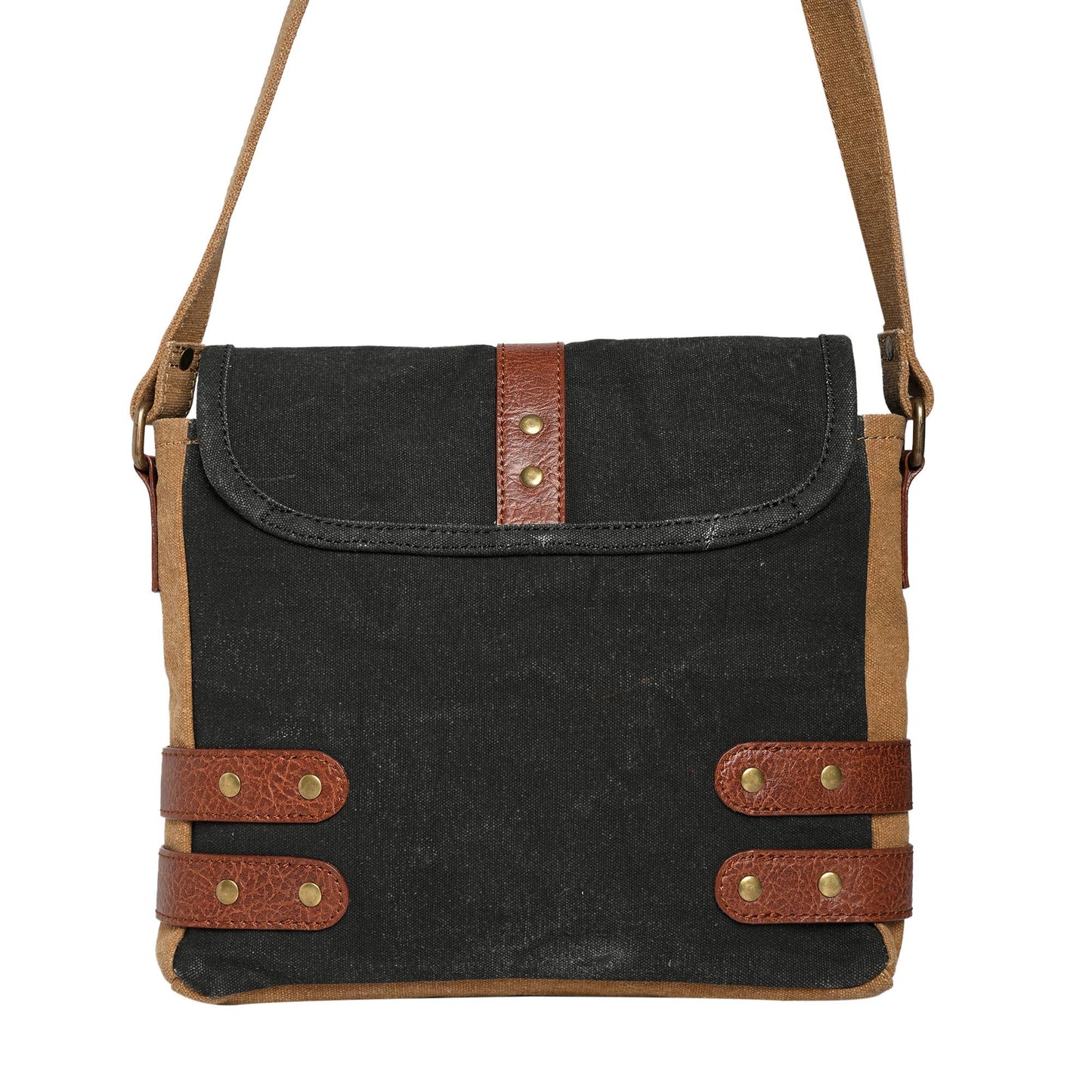 Mona B. - Buckled-up Brown Suger Crossbody, M-1816