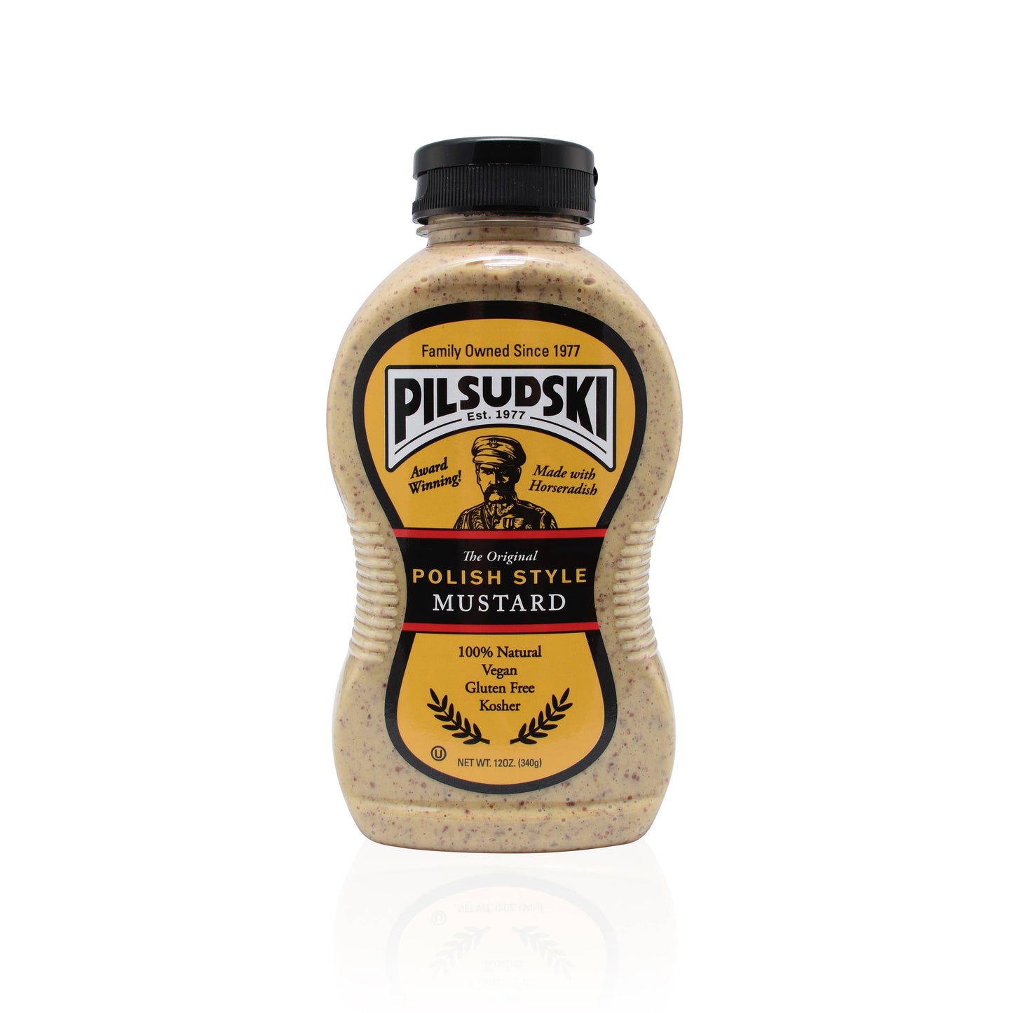 Pilsudski Mustard Co - Polish Style Mustard with Horseradish: 9oz