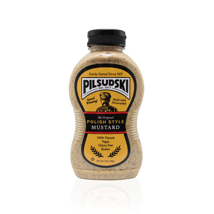 Pilsudski Mustard Co - Polish Style Mustard with Horseradish: 9oz