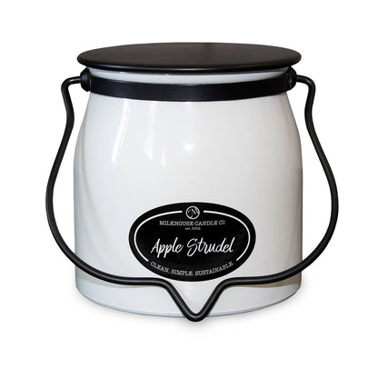 Milkhouse Candle Company - 16 oz Butter Jar Candle: Apple Strudel