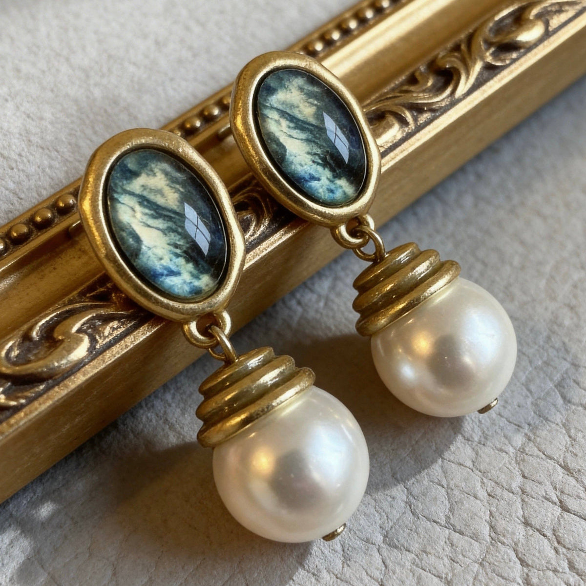 Aurea Jewelry - Vintage Pearl Drop Earrings