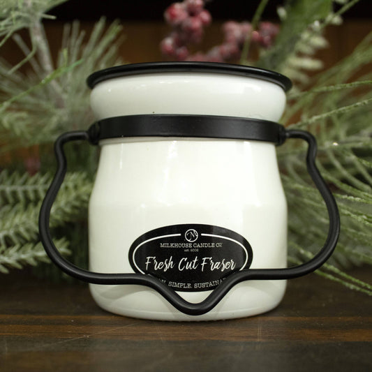 Milkhouse Candle Company - 5 oz Cream Jar Candle: Fresh Cut Fraser