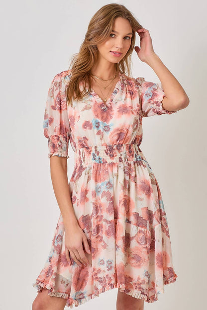 Mystree Hi Lo Floral Dress