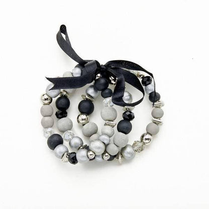 Suzie Blue Canada - Set Of 3 Wooden Bracelets