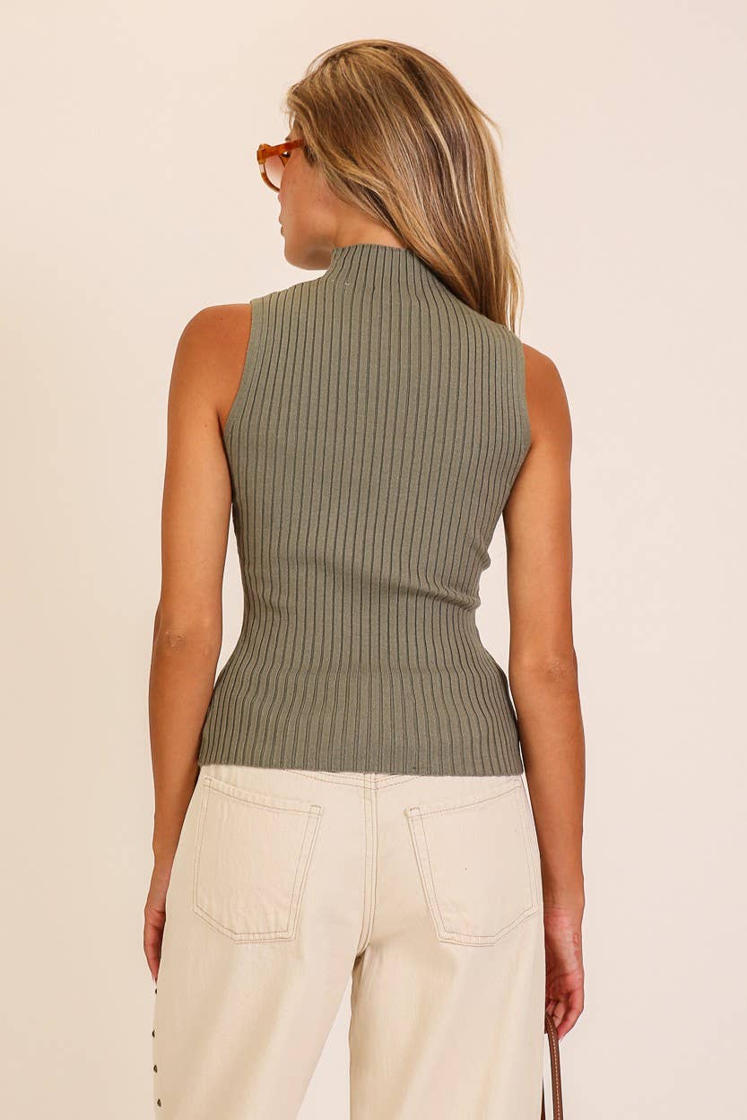 TIMING - Mock Neck Sweater Top
