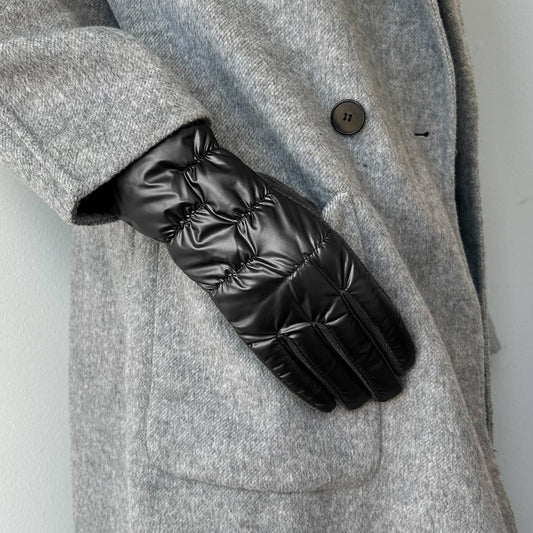 La-a SOLE - Puffer Gloves | Black