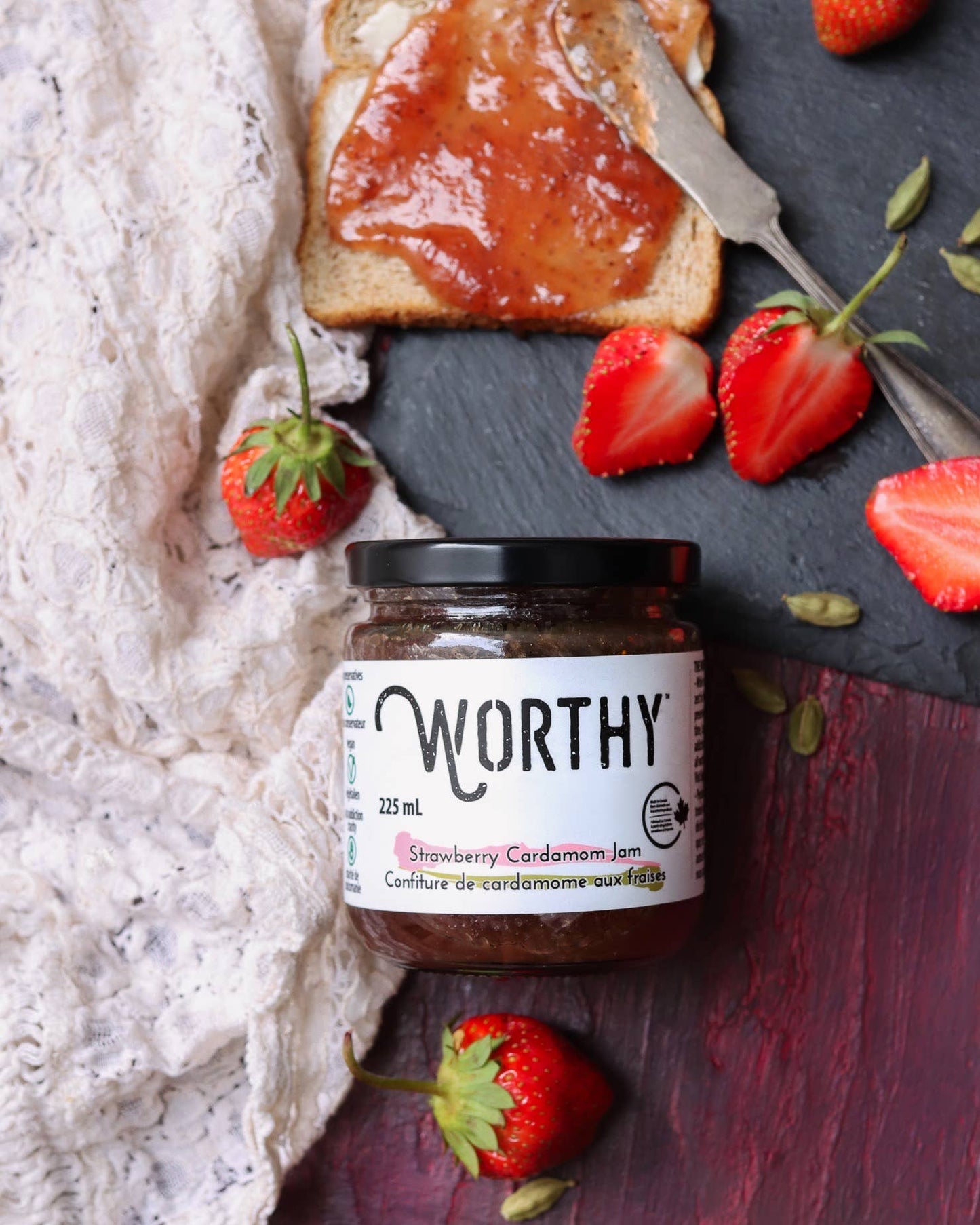 Worthy - Strawberry Cardamom Jam