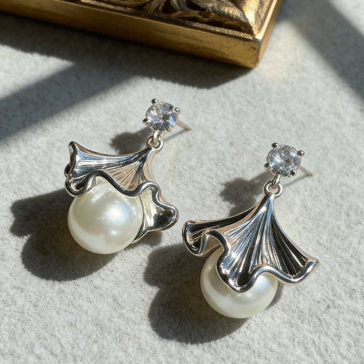 Aurea Jewelry - Ballet Skirt Pearl Drop Earrings