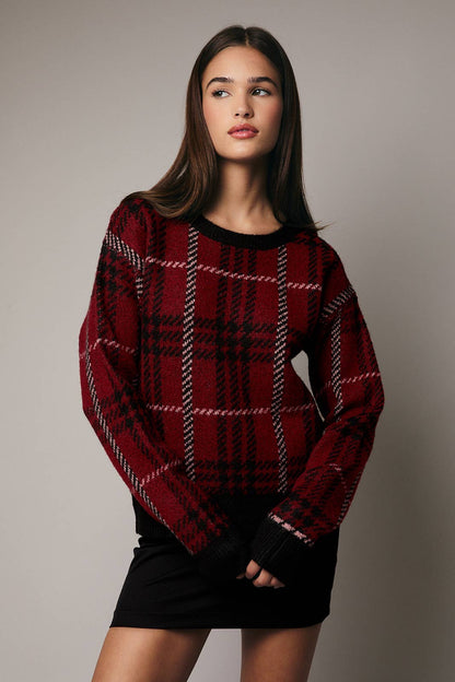 Sunday Edition Plaid Sweater