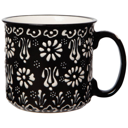Danica Brands - Hand-painted Turkish Mug - Evani Black