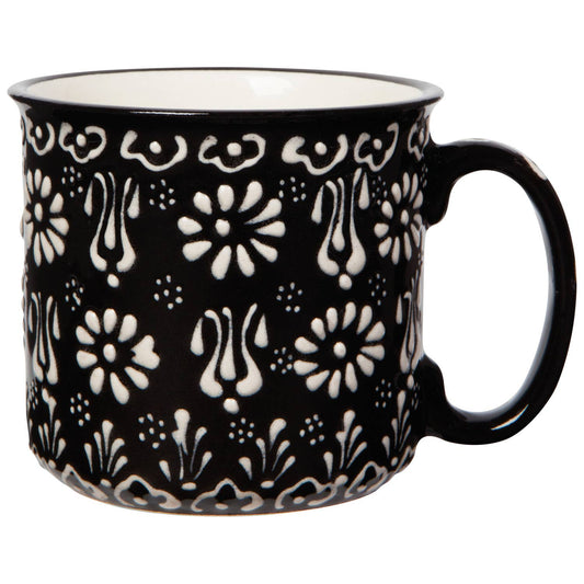 Danica Brands - Hand-painted Turkish Mug - Evani Black