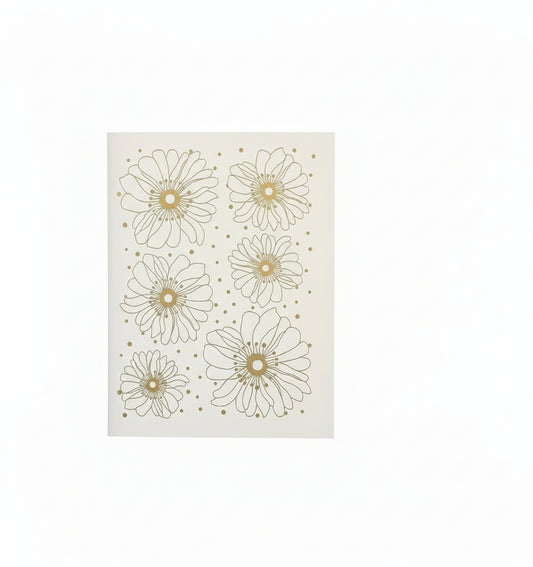 Artistry Cards Gold Botanical Leaves Pocket Notebook