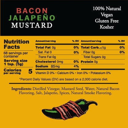 Pilsudski Mustard Co - Bacon Jalapeno Mustard 12 oz