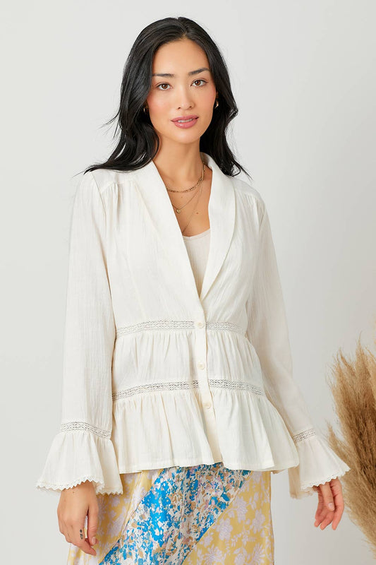 Mystree Tiered Lacy Jacket
