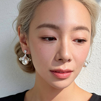 Aurea Jewelry - Ballet Skirt Pearl Drop Earrings