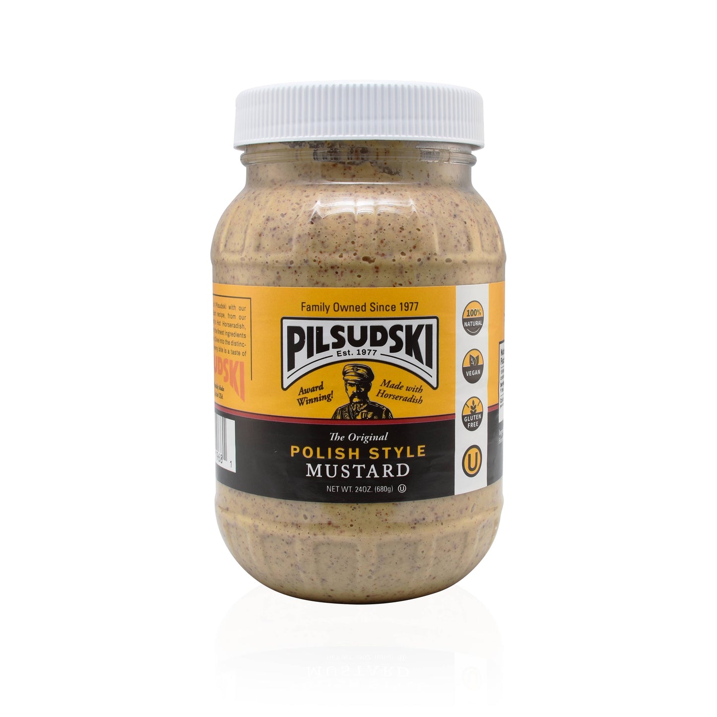 Pilsudski Mustard Co - Polish Style Mustard with Horseradish: 9oz