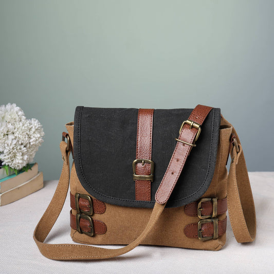 Mona B. - Buckled-up Brown Suger Crossbody, M-1816