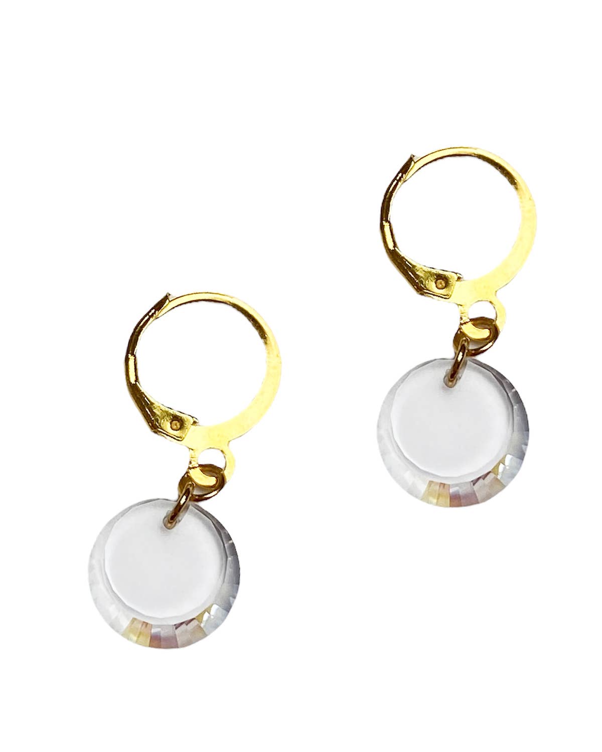 Gracie Rose Designs - Clear Swarovski Crystal Minimalist Bridesmaid Gift Earrings