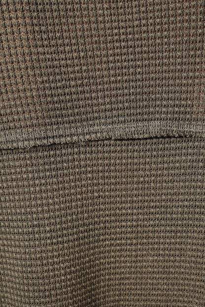 Gilli Henley by Sunday Edition LONG SLEEVE DROP SHOULDER BOXY TOP