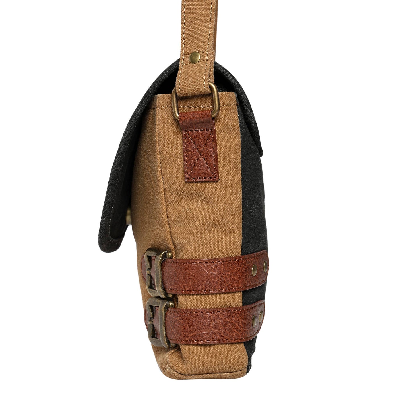 Mona B. - Buckled-up Brown Suger Crossbody, M-1816