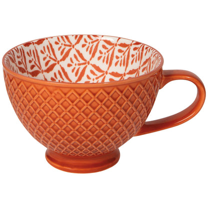 Danica Brands - Now Designs Copper Leaves Stamped Latte Mug