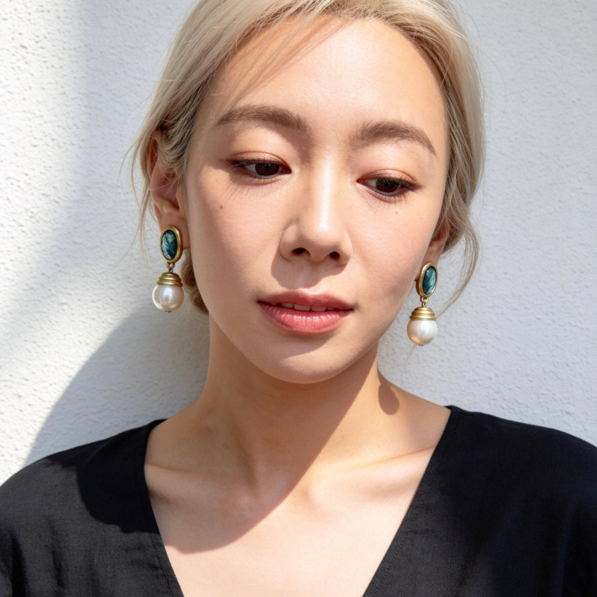 Aurea Jewelry - Vintage Pearl Drop Earrings