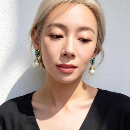 Aurea Jewelry - Vintage Pearl Drop Earrings