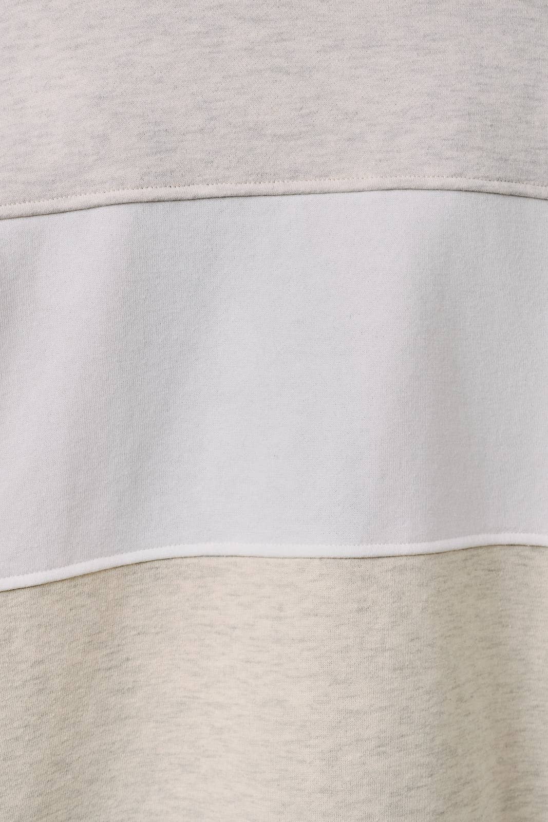 Sunday Edition by LE LIS - POLO COLLAR LONG SLEEVE COLOR BLOCK RUGBY PULLOVER TOP Light Grey