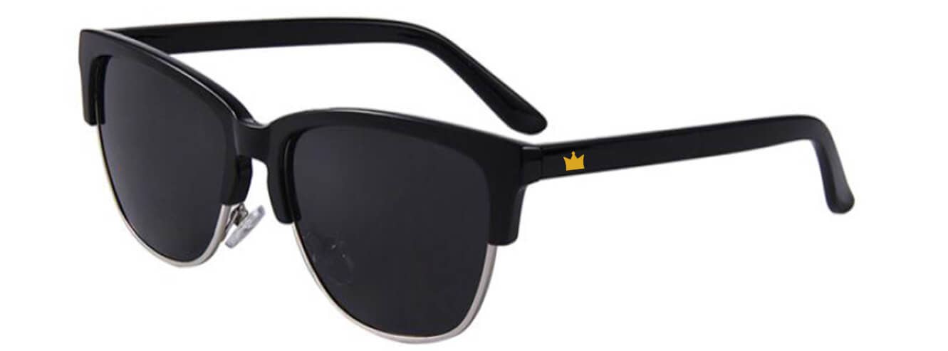 Midas Eyewear Black Polarized Wayfarer