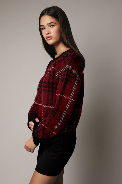 Sunday Edition Plaid Sweater