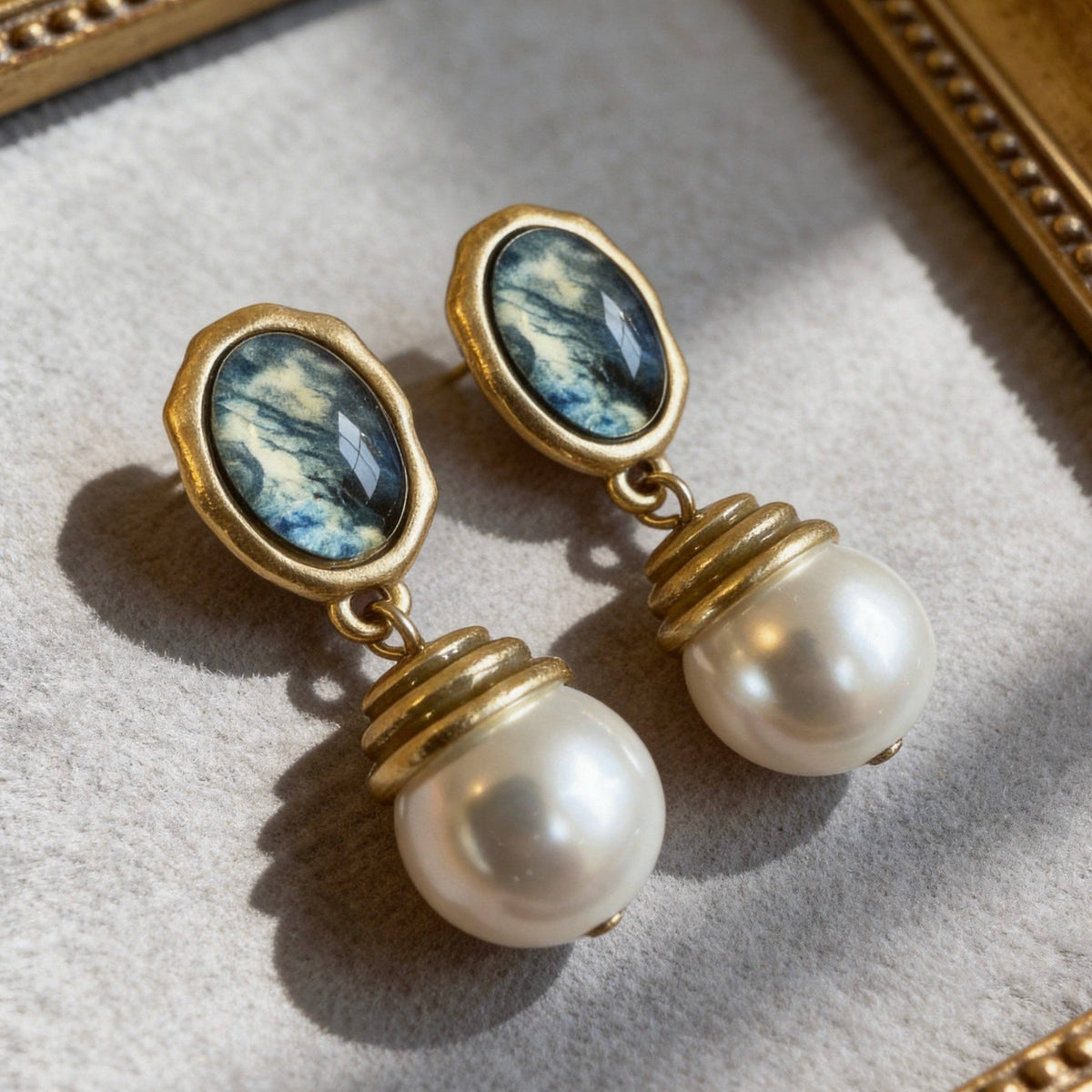 Aurea Jewelry - Vintage Pearl Drop Earrings
